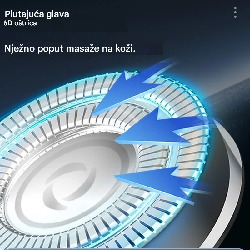 🧡【Zadnji dan, pola cijene】Mini prijenosni električni brijač s magnetskim vodootpornim dvostrukim oštricama