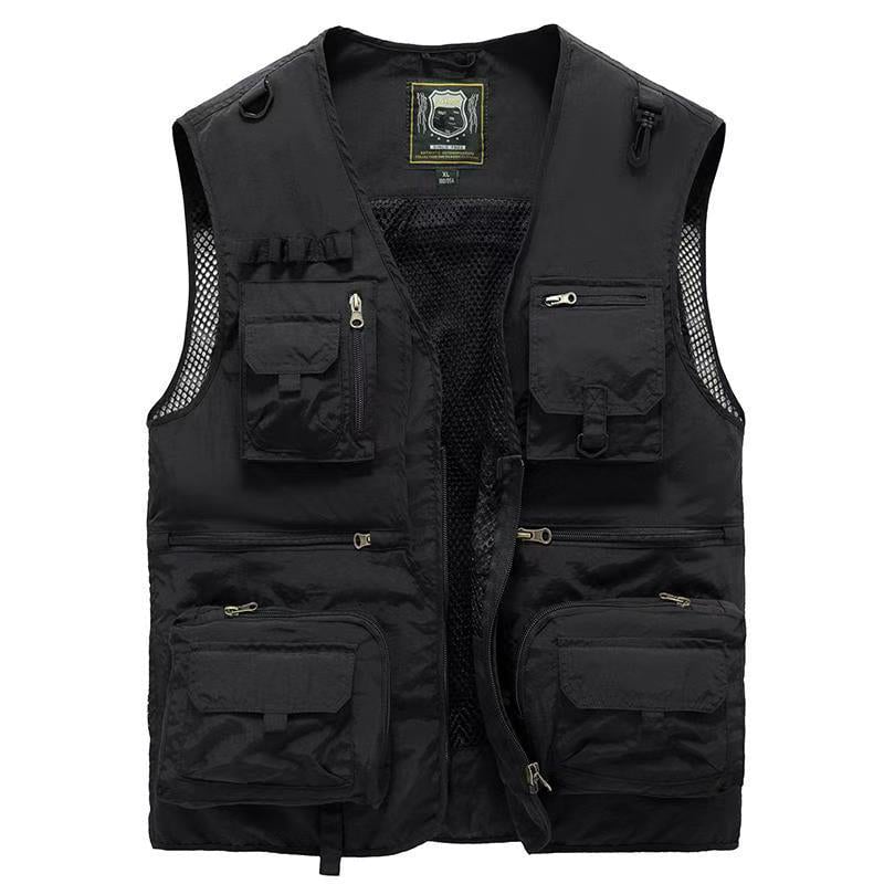 💥💥【Reducere limitată de 80%】【S-5XL】Vestă cu mai multe buzunare pentru îmbrăcăminte de lucru în aer liber de vară
