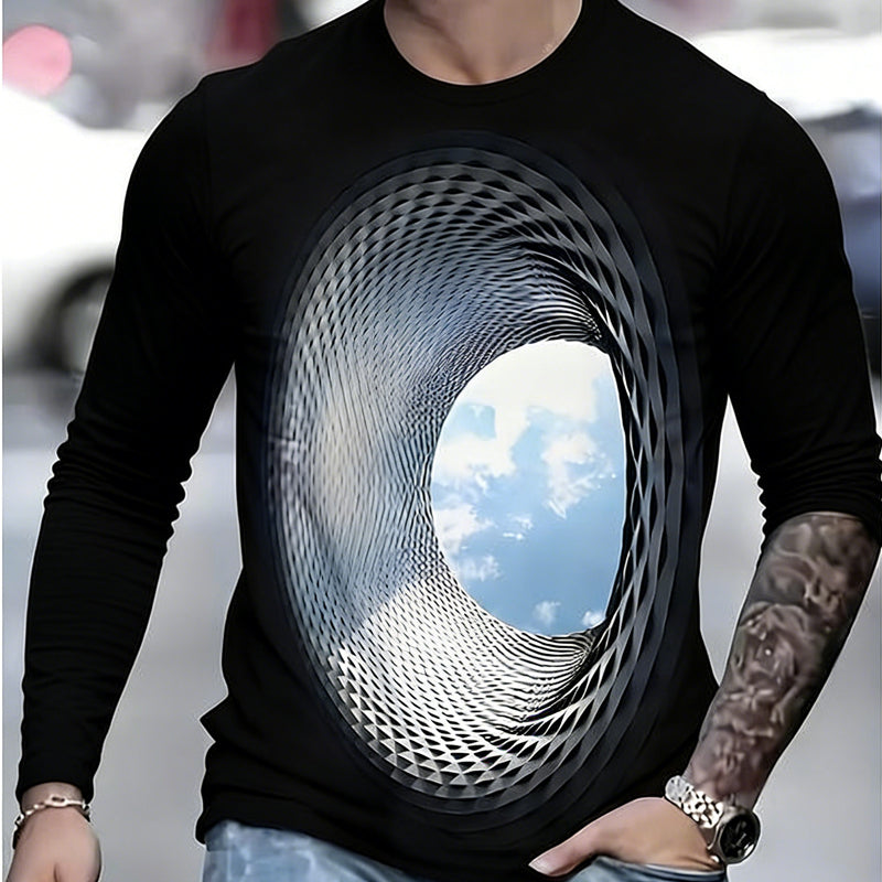 🌀👕【S-5XL】Męska koszulka z cyfrowym nadrukiem 3D