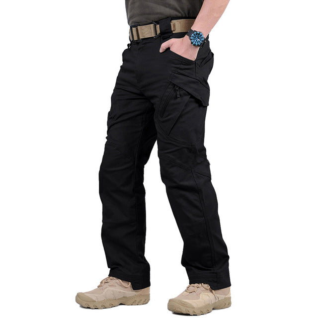 👖✨【49% OFF】Pantaloni cargo negri militar cu mai multe buzunare pentru bărbați noi, respirabili 3830198