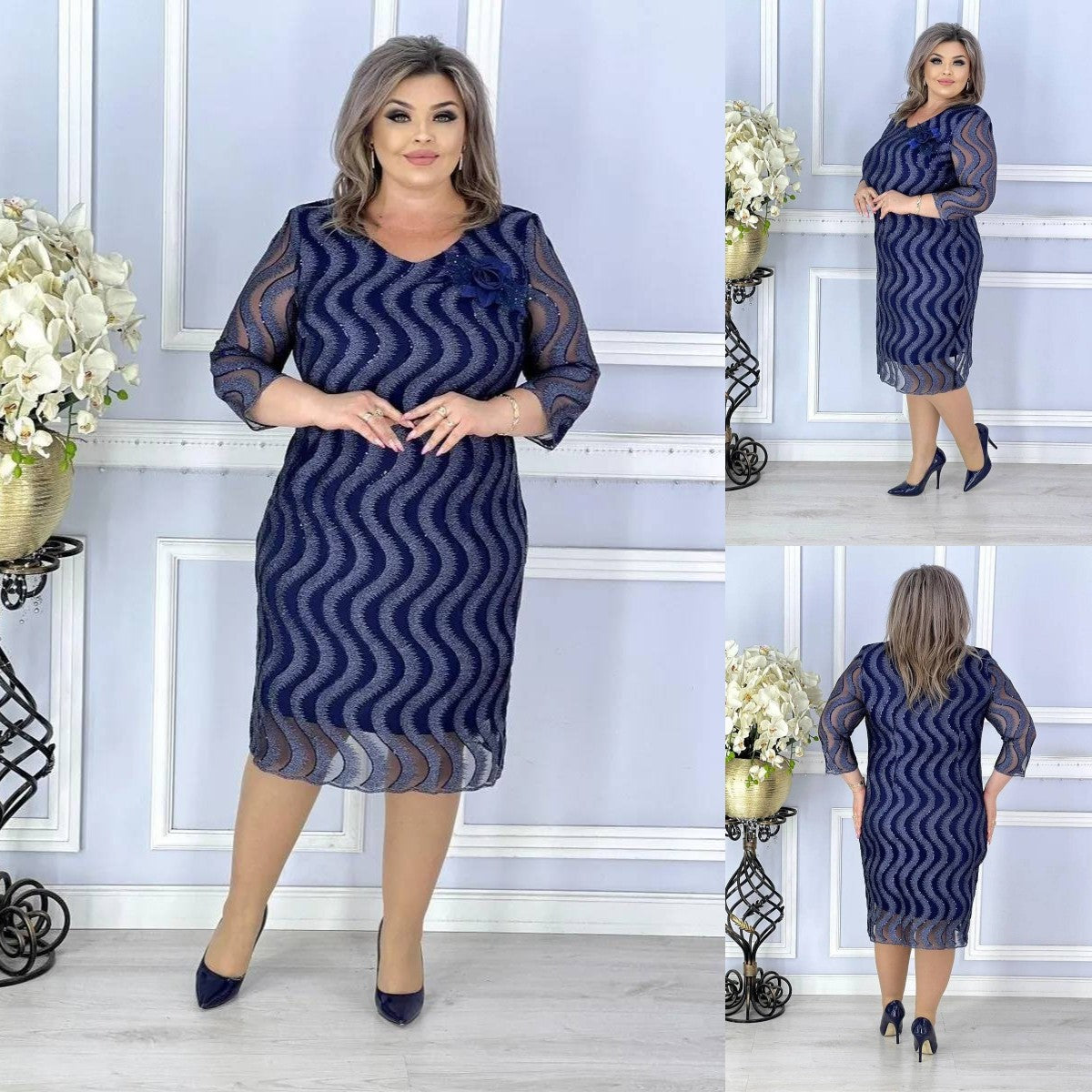 💙🌸【🏆Articole foarte vândute】Rochie elegantă nouă de vară 2025, de înaltă calitate, confortabilă și respirabilă, potrivită pentru zi cu zi