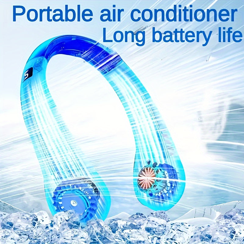 👍🧊🥰【Oferta especial】Ventilador portátil recargable de verano mejorado 2025: ventilador perezoso para deportes al aire libre