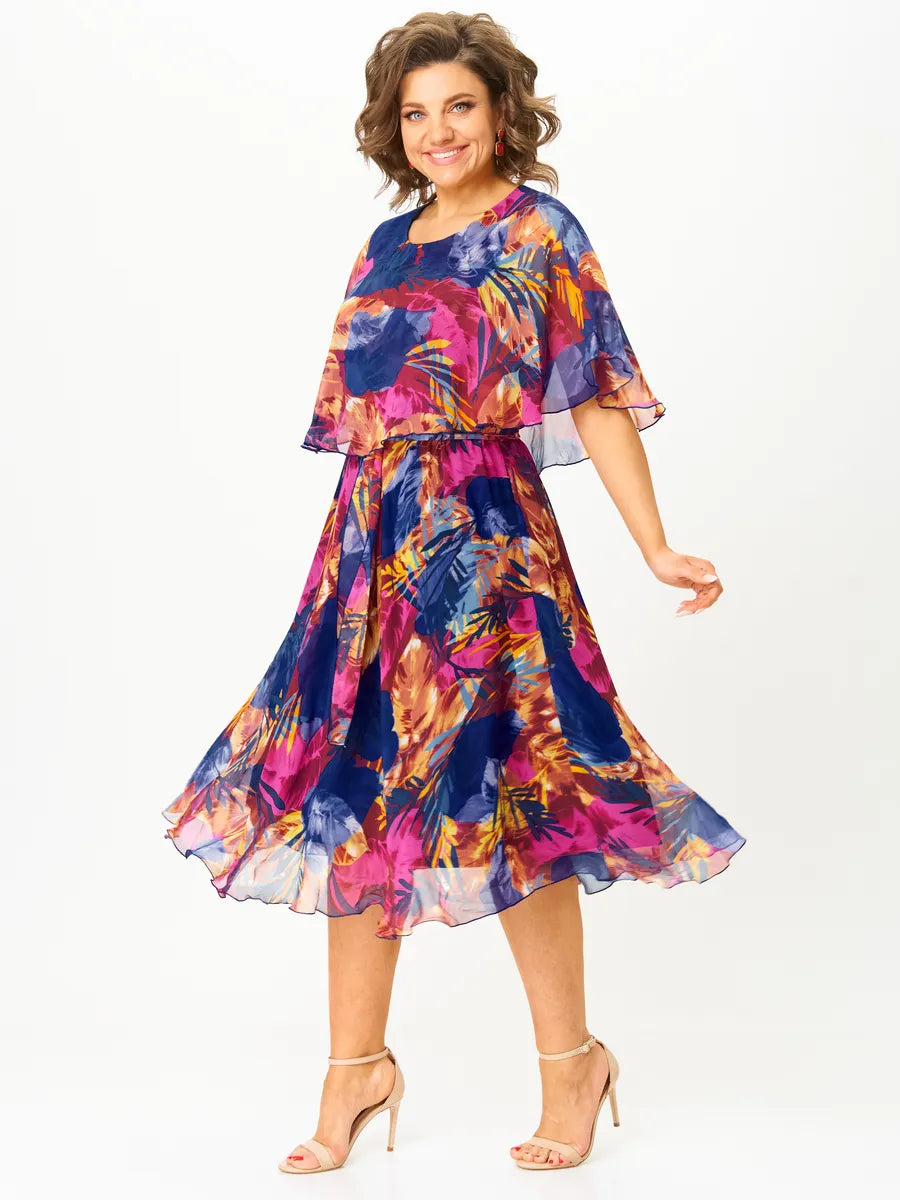 😎💃Producto nuevo de verano💥【S-5XL】Vestido suelto de gasa de talla grande | Cómodo y transpirable, muy adecuado para el verano.