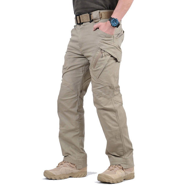 👖✨【49% OFF】Pantaloni cargo negri militar cu mai multe buzunare pentru bărbați noi, respirabili 3830198