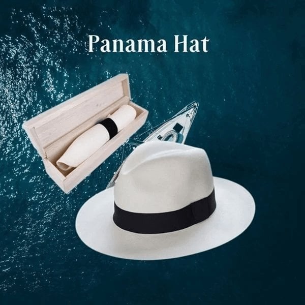 🌿 Oferta especial 【56-58 cm】Sombrero artesanal de palma de Ecuador