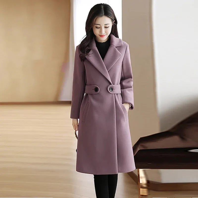 🍂【Promoție de produse noi】 40-90KG🧥Haina groasa de lana pentru toamna si iarna, calda si la moda-3833292