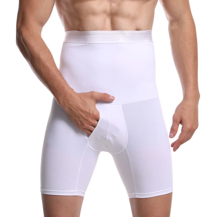 🔥【Oferta por tiempo limitado】Pantalones moldeadores transpirables de cintura alta y alta elasticidad para hombre