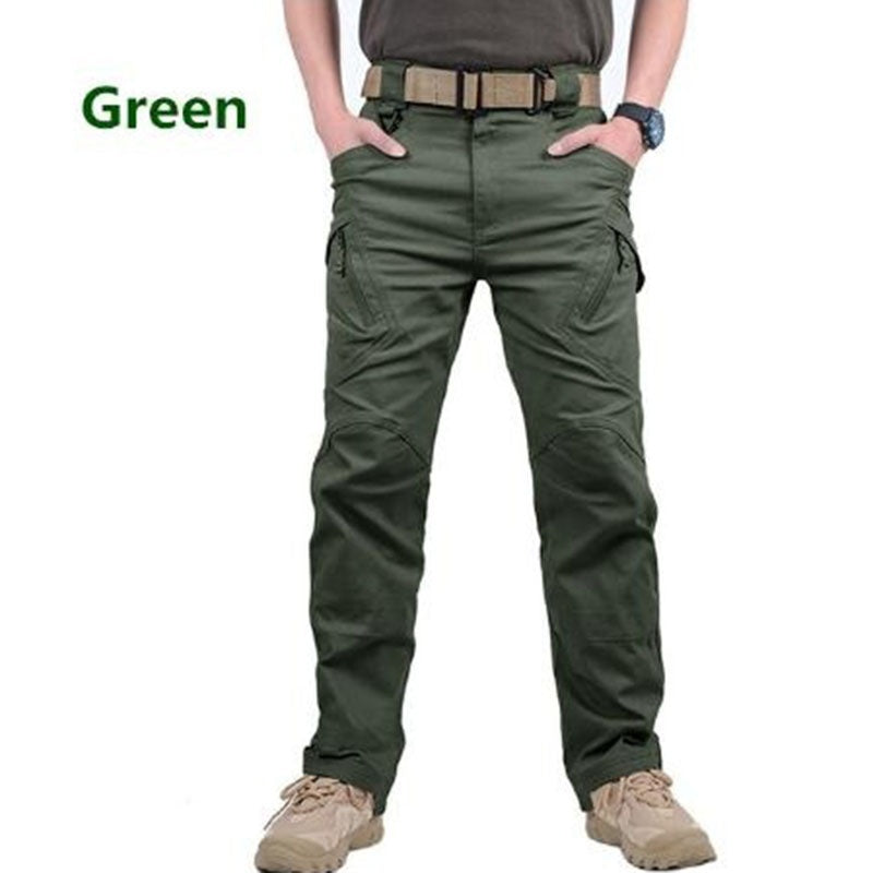 👖✨【49% OFF】Pantaloni cargo negri militar cu mai multe buzunare pentru bărbați noi, respirabili 3830198