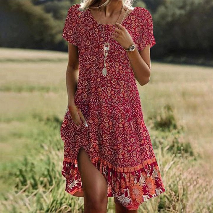 💖Promoție nouă【S-3XL】👗Rochie nouă 2025 cu guler rotund
