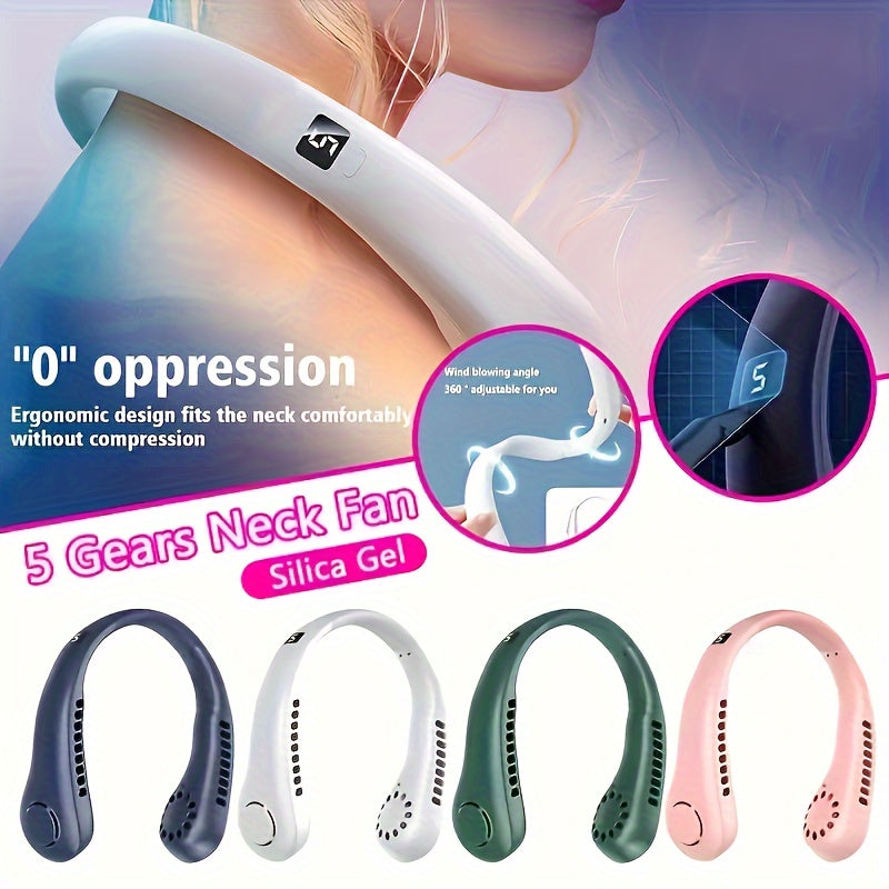 👍🧊🥰【Oferta especial】Ventilador portátil recargable de verano mejorado 2025: ventilador perezoso para deportes al aire libre