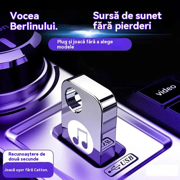 🚗🎵🎵【Unidad flash USB de música】contiene 8000 canciones, 600 MV y efectos de sonido 6D