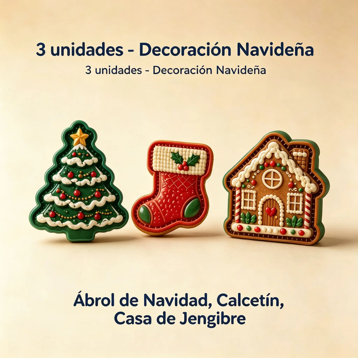 ⌛【1 juego 3 piezas】 🥧🎄Colección de mini moldes para pasteles navideños con 9 diseños | Moldes reutilizables con relieve para dar forma a pasteles navideños detallados con forma de Papá Noel, muñeco de nieve, reno y árbol de Navidad⛄