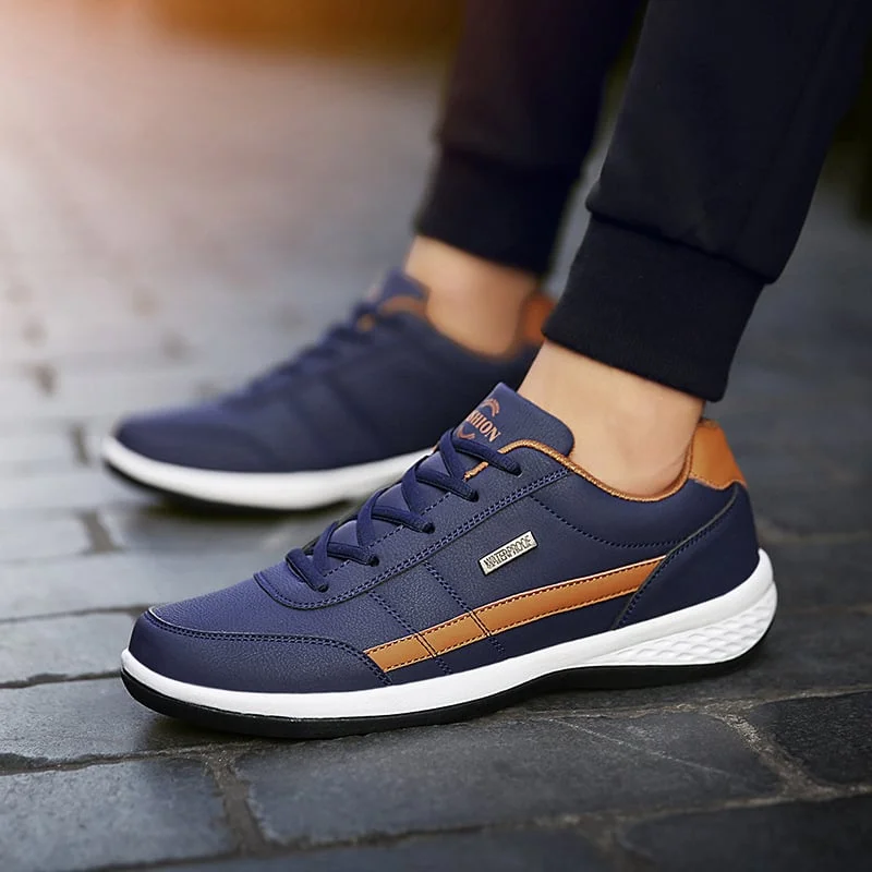 ✨50% de descuento✨【38-48】2025 nuevas zapatillas de cuero cómodas para hombre, cómodas y de moda