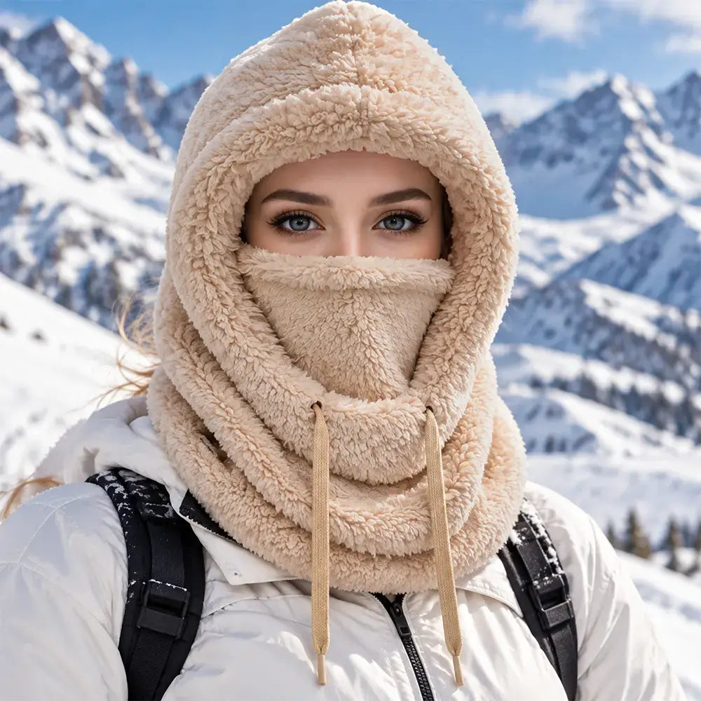 ❄️ Damski kaptur termiczny z podszewką z polaru: zimowa ochrona i ciepło!