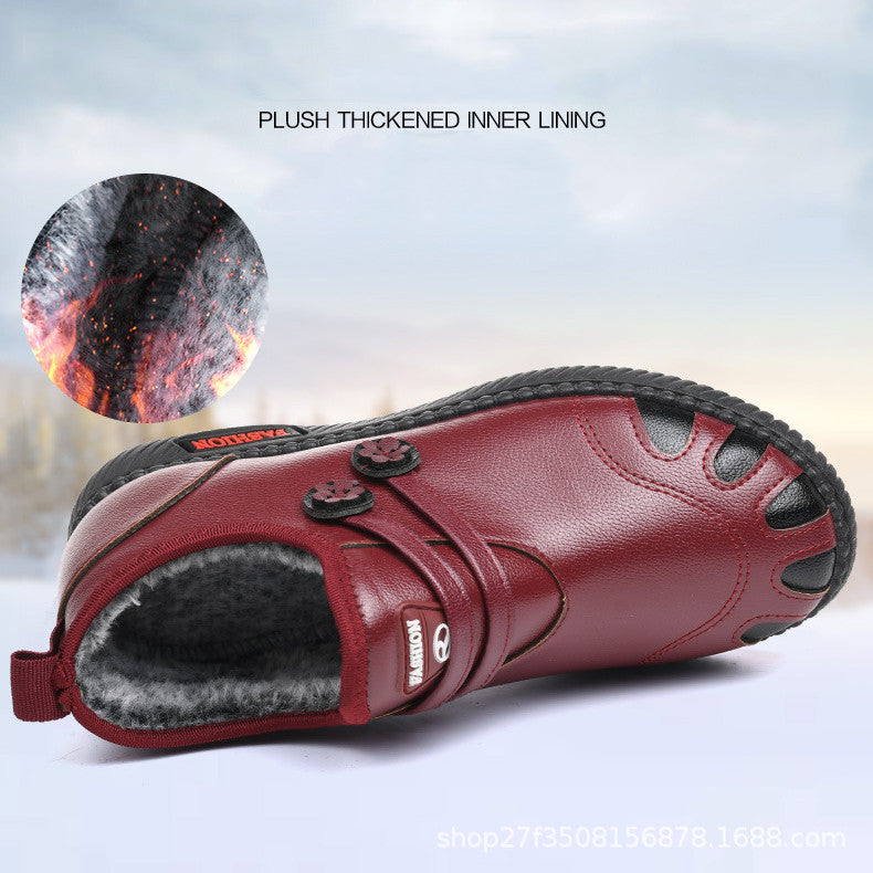 【36-41】 Pantofi iarna noi din bumbac,lână caldă, impermeabilă și anti-alunecare 3782629