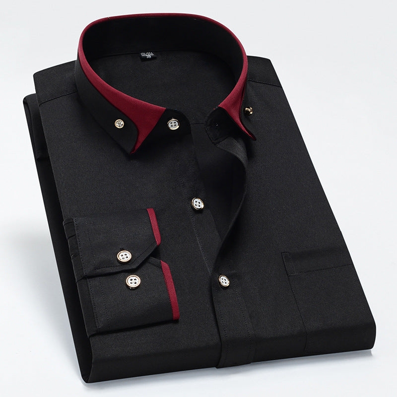 👕2026 Nova poslovna ležerna košulja dugih rukava za muškarce 【Veličine S-4XL】