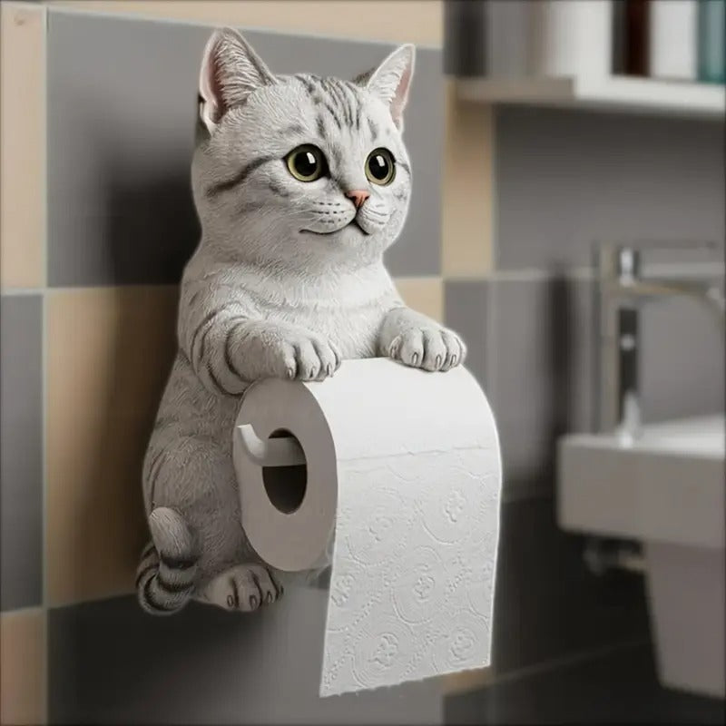 🐱Uroczy uchwyt na papier toaletowy z motywem kota