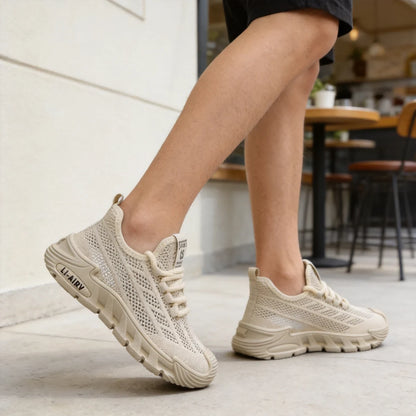 【39-44】🔥Nuevas zapatillas de hombre transpirables de malla perforada con suela flexible para una mayor comodidad al caminar💨