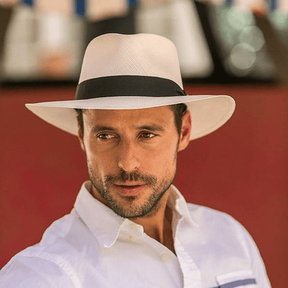 🌿 Oferta especial 【56-58 cm】Sombrero artesanal de palma de Ecuador