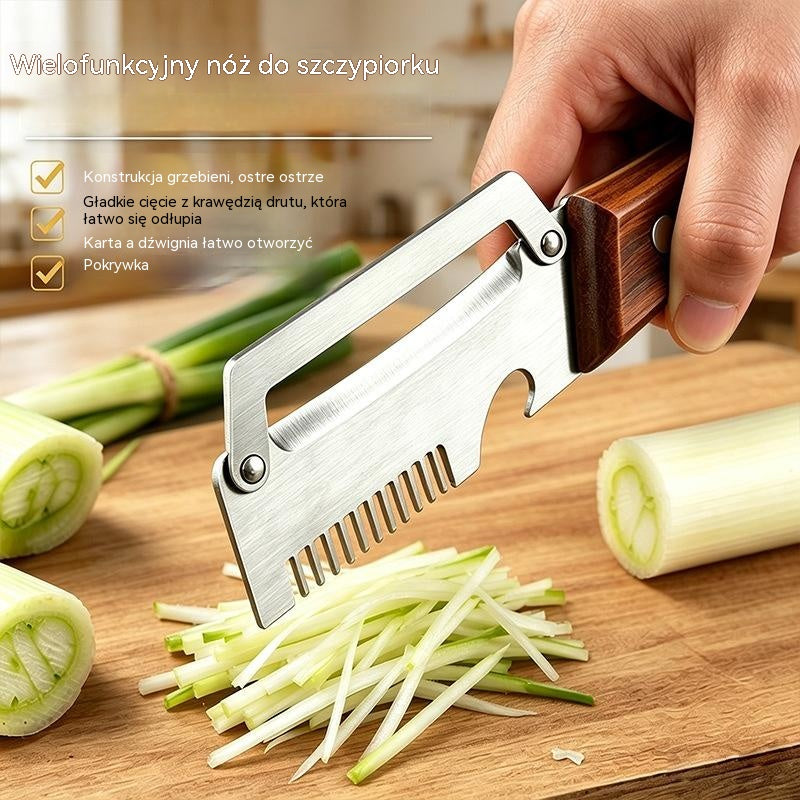 ✅Kup 1, otrzymaj 1 gratis! Dwa sztuki za 89 zł🧅🔪 Wielofunkcyjna obieraczka kuchenna 3w1: obiera, sieka warzywa, kroi mięso i otwiera butelki!🔥