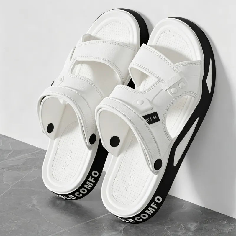 👍【50% de descuento】Nuevas sandalias antideslizantes de talla grande para hombre (modelo 2026) – Ideales para exteriores, la playa y uso en interiores.