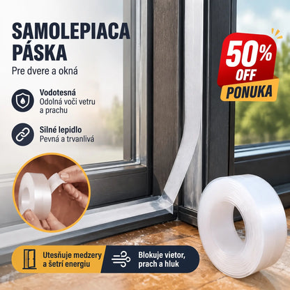 🚪 【5M】PVC tesniaca lišta na spodnú časť dverí – ochrana proti prachu a prievanu