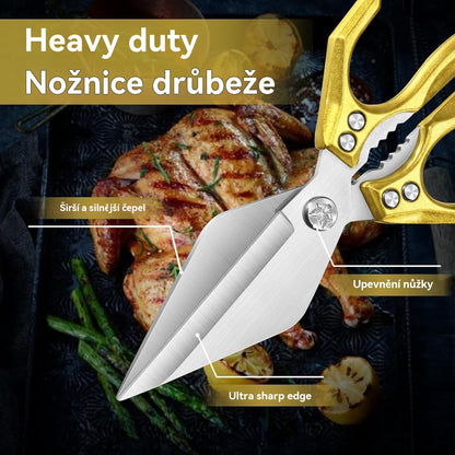 🔥【Dobírka】🔪✂️Časově omezená akce🔥Multifunkční a odolné kuchyňské nůžky