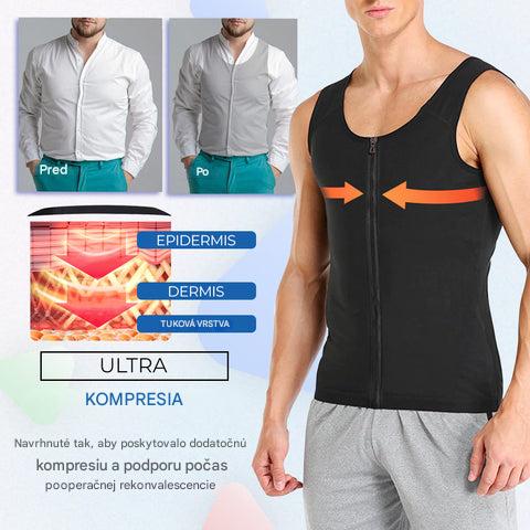 【S-4XL】Pánska vesta na zips s možnosťou korekcie brucha