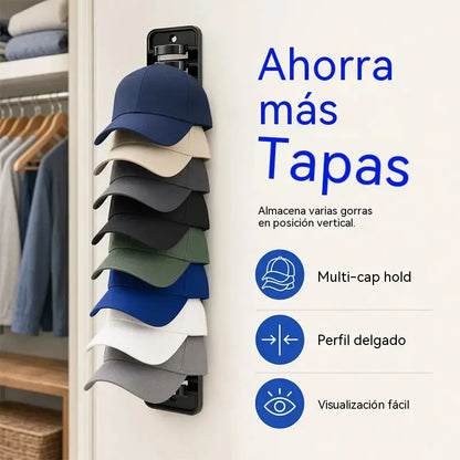 Compra uno y llévate otro gratis【2 piezas】Organizador de sombreros que ahorra espacio