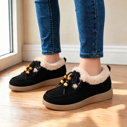 【36-41】Modne, zimowe, krótkie buty w nowym stylu dla kobiet z pluszowymi śniegowcami