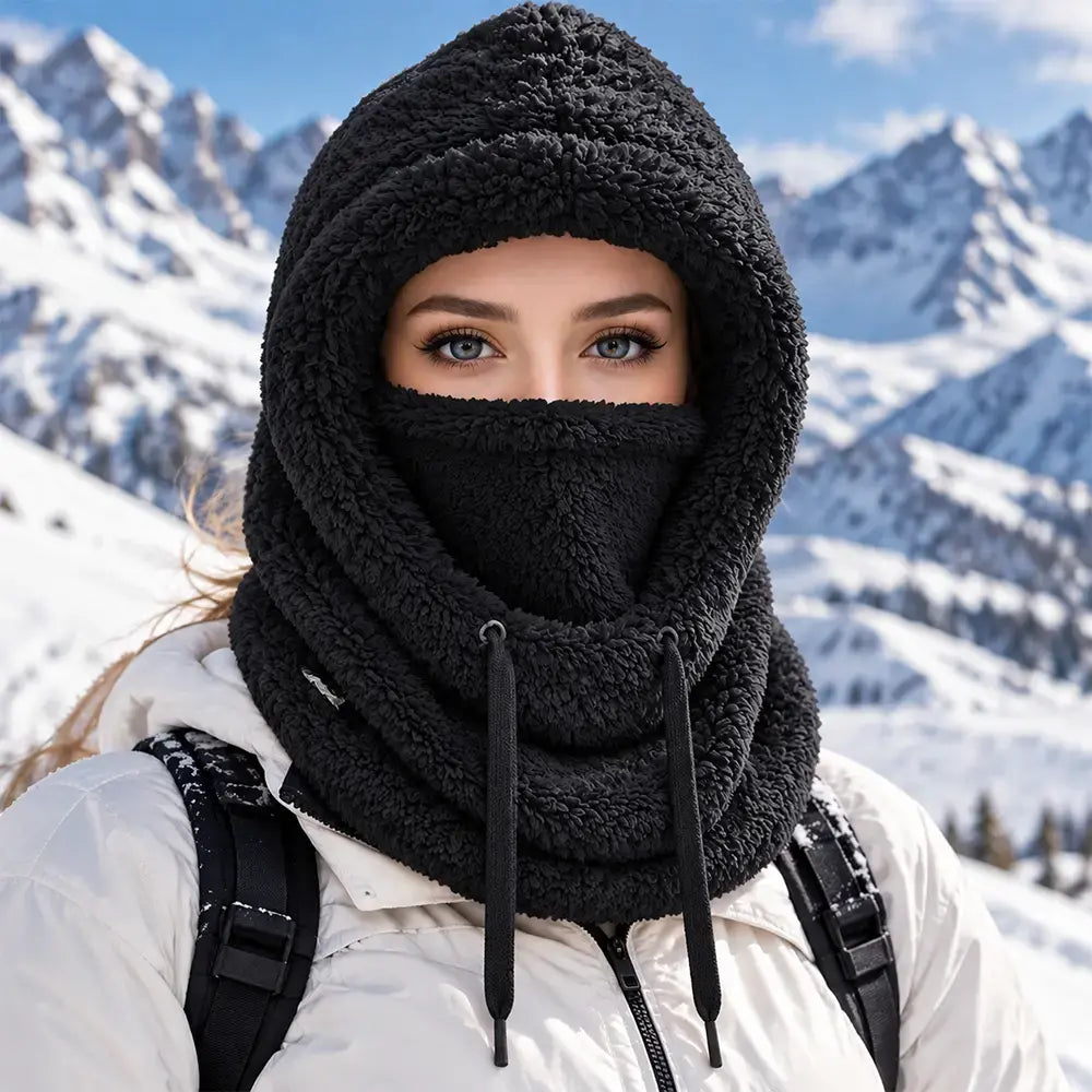 ❄️ Damski kaptur termiczny z podszewką z polaru: zimowa ochrona i ciepło!