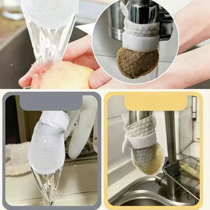 🚰 150 filter uložaka + 30 čičak traka ✨ Zaštita od prskanja kuhinjske slavine | Trenutačno filtrira kamenac, hrđu i prljavštinu 💧