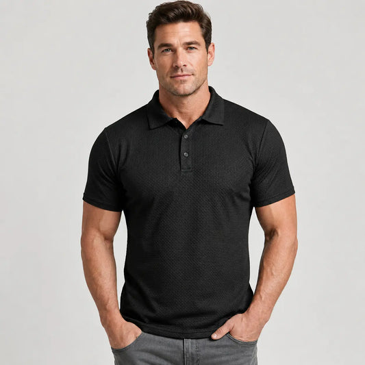 【M-6XL】❄️Camiseta de manga corta de seda helada transpirable de alta gama y color liso para hombre