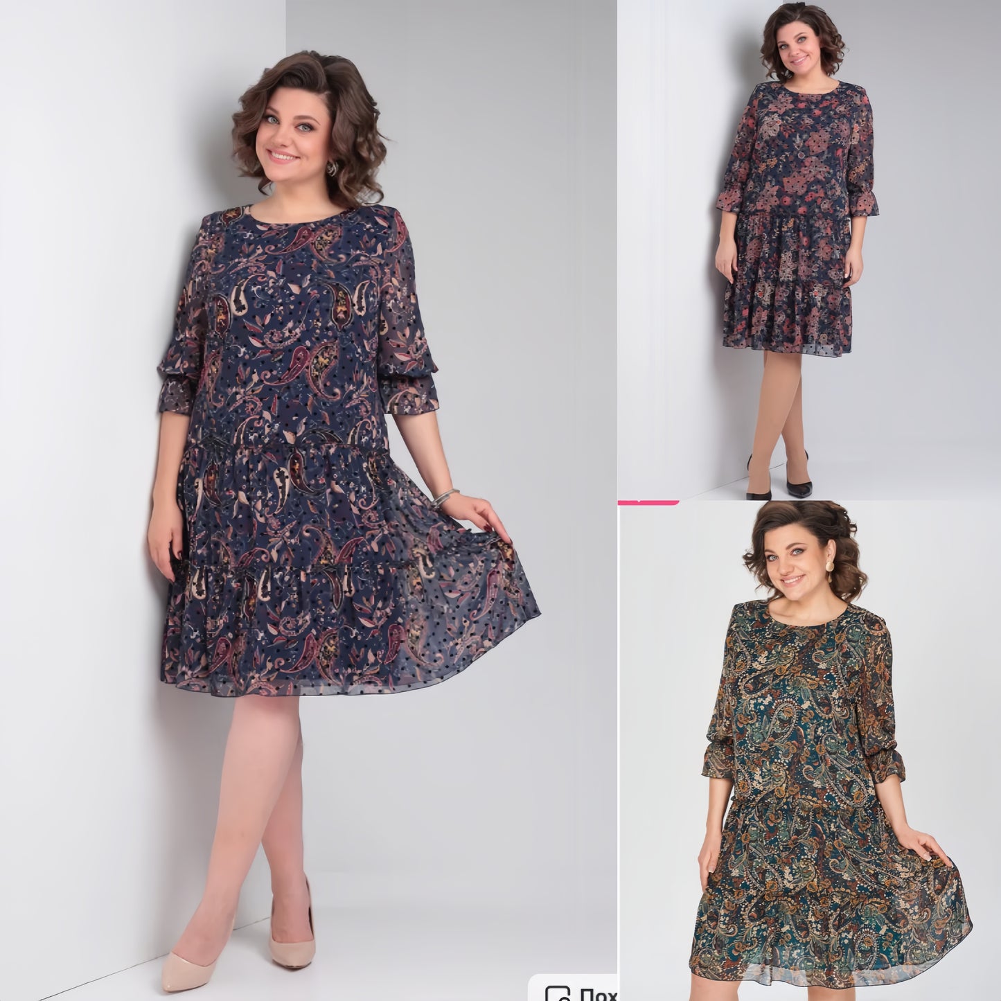 💥👗【S-5XL】Rochie nouă cu imprimeu spinning de vară 2025, confortabilă și elegantă, potrivită pentru zi cu zi