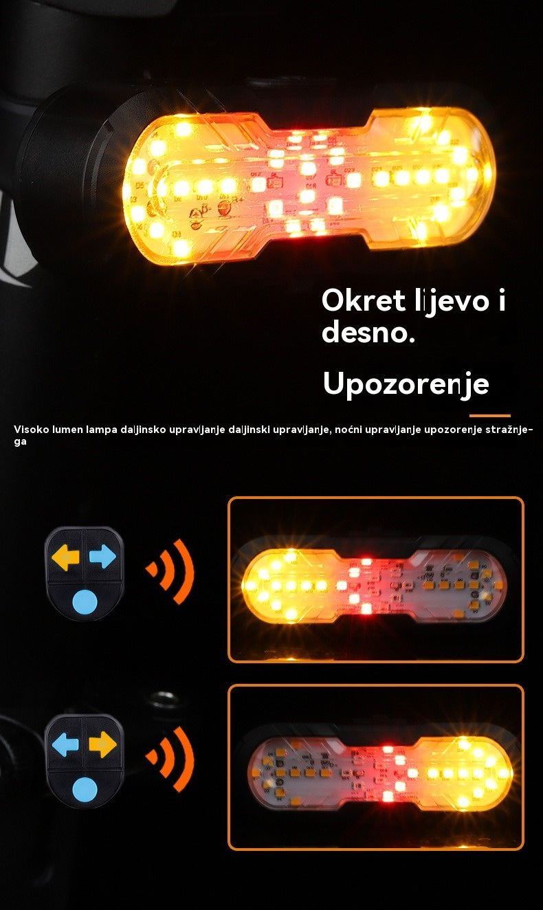 😀【Kupite jedan, dobijte jedan gratis】Nova višenamjenska bežična truba s daljinskim upravljačem za pokazivače smjera