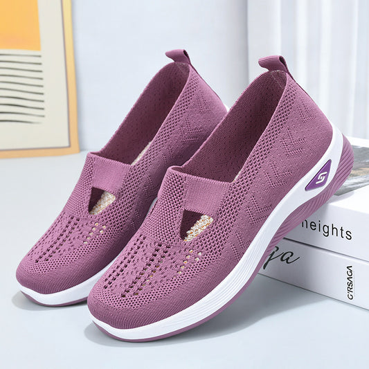 ✨🎉【50% de descuento】🥿【35-40】Zapatos cómodos, transpirables y antideslizantes para personas de mediana edad y mayores en verano, con suelas suaves🔥