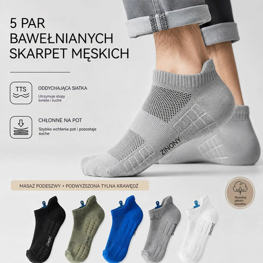 🧦【Opakowanie 10 par】🧦Ulepszone męskie skarpety oddychające, antybakteryjne i zapachoodporne – nowość 2026