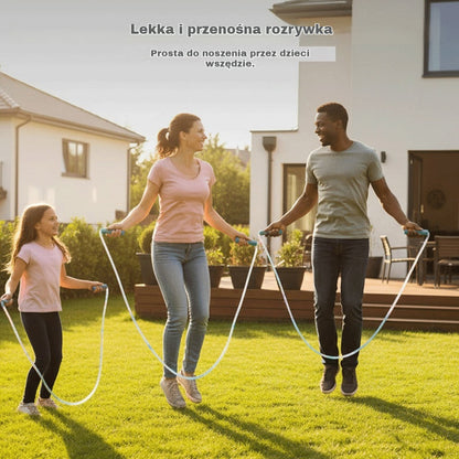 🔥Hit Sprzedaży 【Rabat 50%】🌈 🏃Uniwersalna skakanka świetlna dla dzieci i dorosłych —Świeci nocą, gwarantuje bezpieczeństwo podczas zabaw na zewnątrz