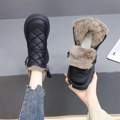 👢【35-41】Nowość na jesień i zimę, wodoodporne, antypoślizgowe, ciepłe i stylowe, miękkie krótkie botki.-4222488