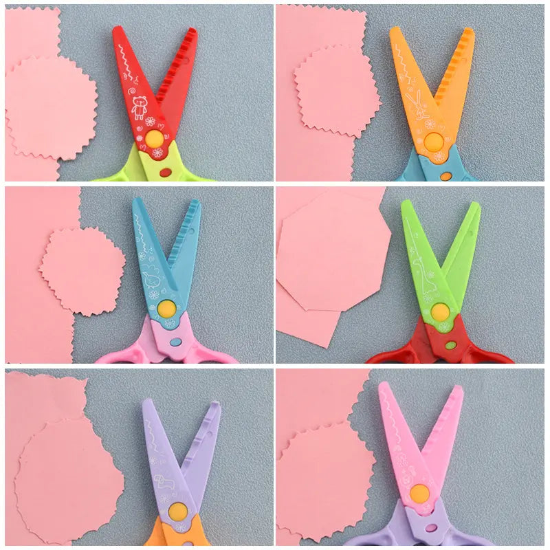 🥰【6 komada - 6 različitih oblika】Samo 23 eura✂️🌈Sigurnosne škare za djecu (za DIY konstrukcije)