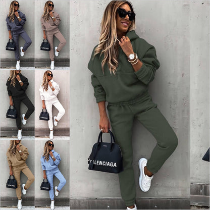 🍁🍂【40-80kg】 Stylová dvoudílná sportovní mikina s dlouhým rukávem, ležérní, stylová a pohodlná, ideální pro každodenní nošení venku.