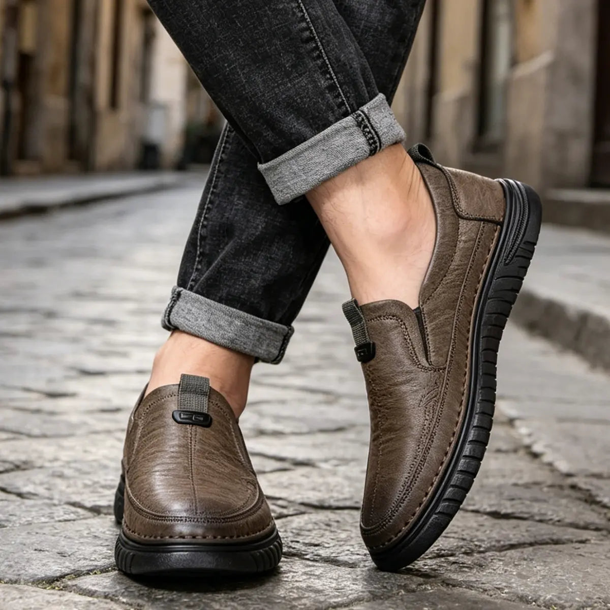 ✨【39–44】Męskie skórzane buty casualowe, nowy model