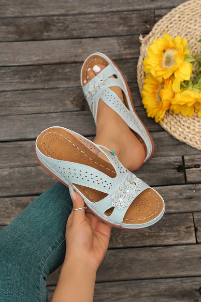 😍【50% OFF】[36-43] Papuci casual din piele pentru femei, cu talpă de cauciuc, pentru o experiență confortabilă de mers