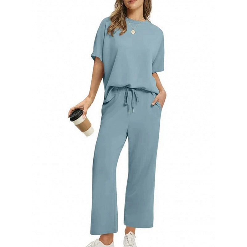 ✨Trendovi ✨【S-4XL】Elegantni ženski set od dva dijela: top i odgovarajuće hlače