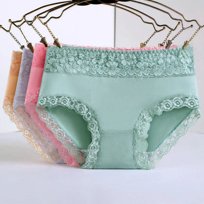 💞【Compra 3 y llévate 3 gratis】🔥Promoción de último día 49 % de descuento🔥Ropa interior de algodón transpirable de cintura alta sin costuras para mujer