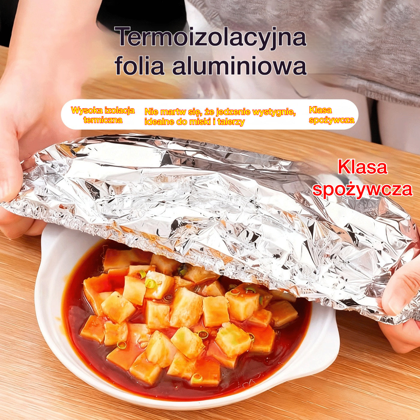 📢📢 RABAT 50%!⏰【50 sztuk】 Pokrywa izolacyjna z folii aluminiowej