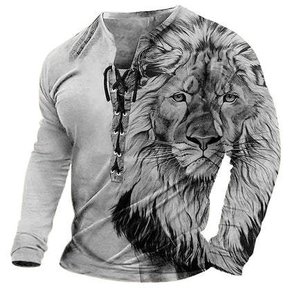 🦁🦁2026【Nuevo】Camiseta casual para hombre con estampado 3D