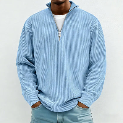🔥【S-5XL】Nuevo polo de cuello alto sencillo de color liso para hombre, colección 2026