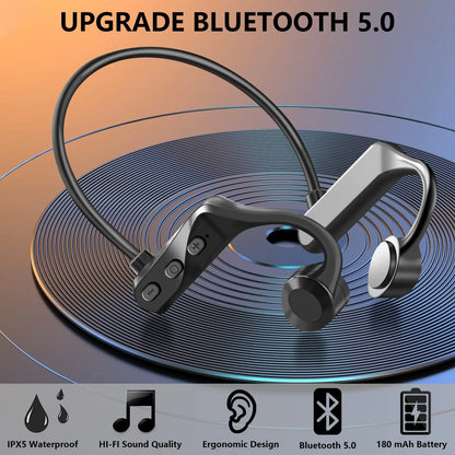 🔥【Kup 1, a otrzymasz 1 za darmo】 🎧🎧Przewodnictwo kostne Bezprzewodowe sportowe słuchawki Bluetooth do biegania