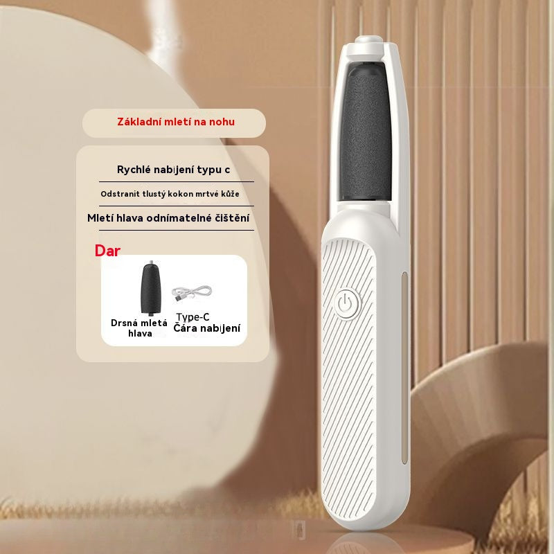 🦶🛁✨🔥【Horký prodej】Přenosný elektrický pilník na paty, exfoliační a multifunkční přístroj na péči o nohy